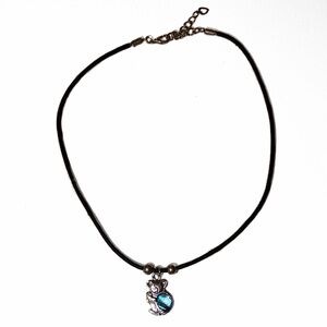 4/$15 🌻 Shell of Sea Genuine Paua Black Cord Koala Bear Necklace